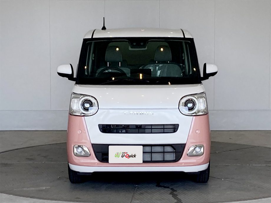 ダイハツ ムーヴ キャンバス 未使用車 パール ピンク 中古車一覧 身近なssが見守る 安心 気軽なマイカーリース マイカーリース ラクのり
