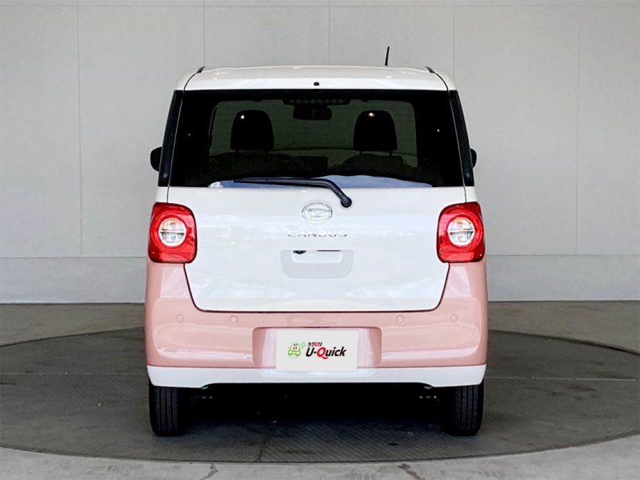 ダイハツ ムーヴ キャンバス 未使用車 パール ピンク 中古車一覧 身近なssが見守る 安心 気軽なマイカーリース マイカーリース ラクのり